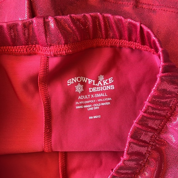 Mystique Red Gymnastics Shorts size Adult XS - Picture 4 of 5